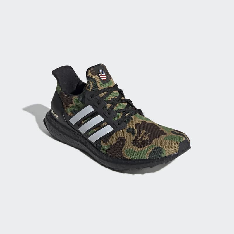 BAPE x adidas Ultra Boost American Football Green Camo